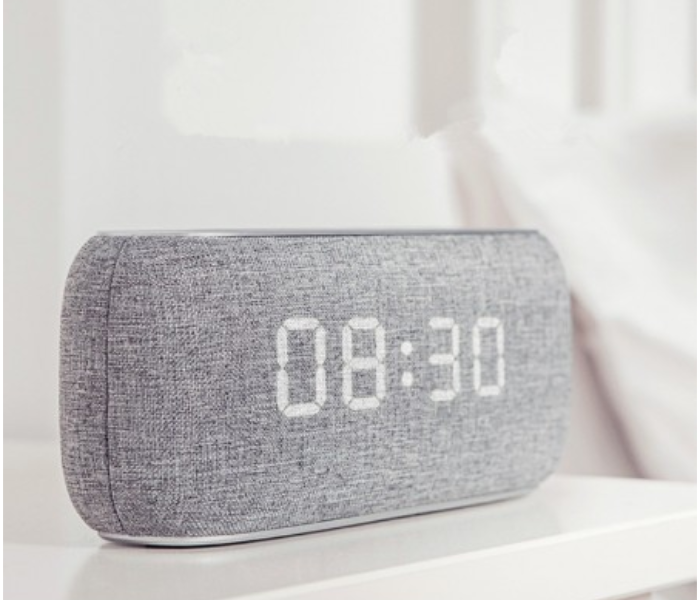 Havit HV-M29 Wireless Speaker With Dual Alarm Clock - Grey - Zoom Image 4