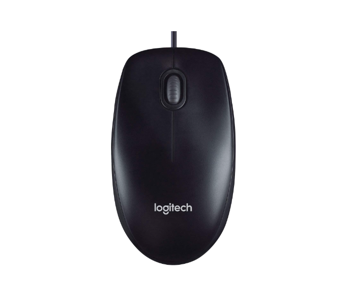 Logitech M90 Wired Mouse - Black - Zoom Image 1