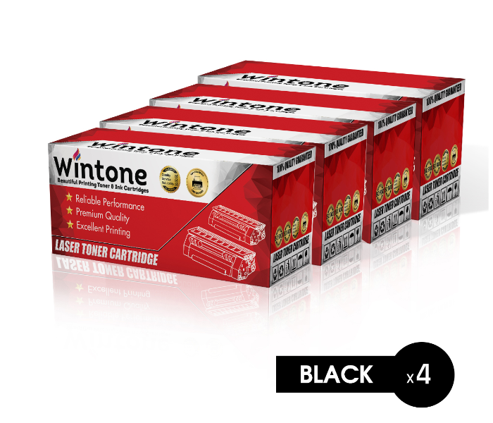 Wintone Set of 4 Pack Drum DR3300 750 for Brother MFC HL DCP - Black - Zoom Image