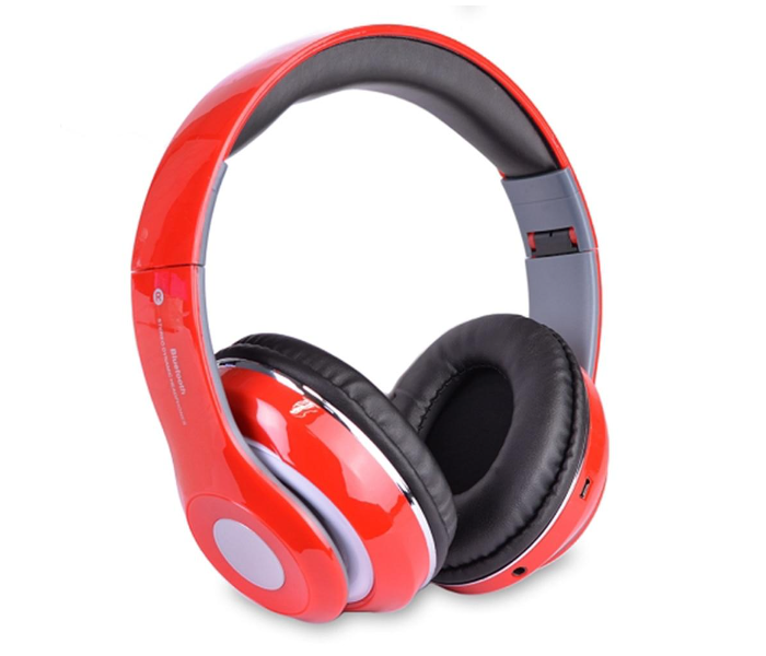 STN-13 Head-Mounted Wireless Bluetooth 4.1 Noise Canceling Headphones And Microphone with Fm and TF card Slot with All Smartphones - Red - Zoom Image 3