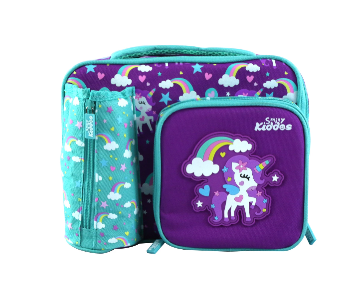 Smily Kiddos Multi Compartment Lunch Bag - Purple & Blue - Zoom Image