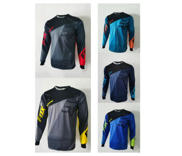 Sublimated FX2 Longsleeves Jersey EXTRA LARGE for Cycling and Scooters - Red - Zoom Image 2