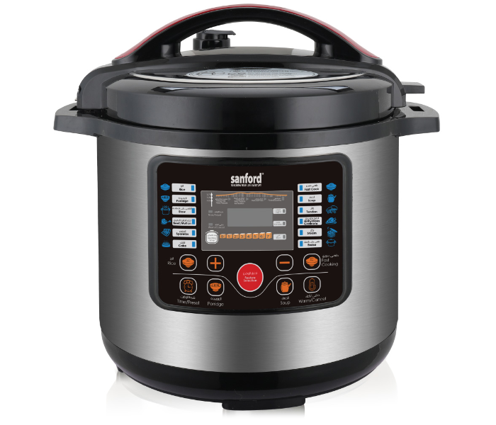 Sanford SF3202EPC 9.0 Liter BS Pressure Cooker - Black and Silver - Zoom Image 1