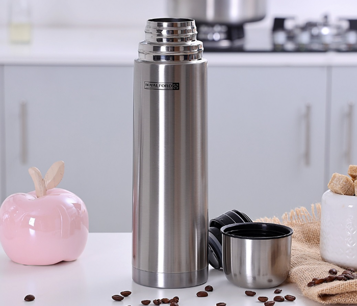 Royalford RF4946 350 ML Stainless Steel Vacuum Bottle - Silver - Zoom Image 3