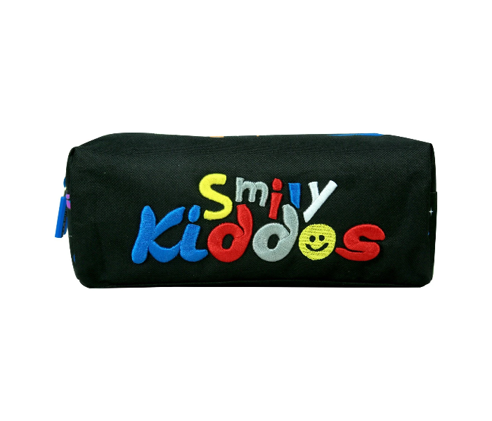 Smily Kiddos Twin Zipper Pencil Pouch - Black - Zoom Image