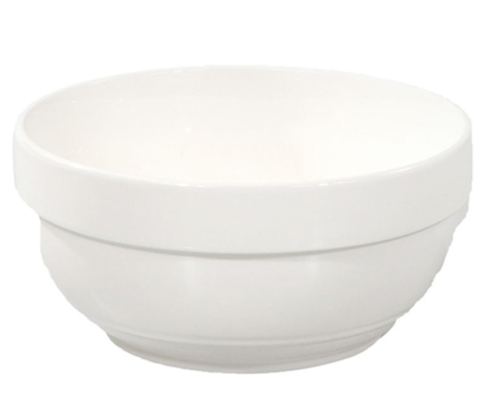 Royalford RF8768 7-inch Porcelain Ware Edge Design Bowl - White - Zoom Image 2