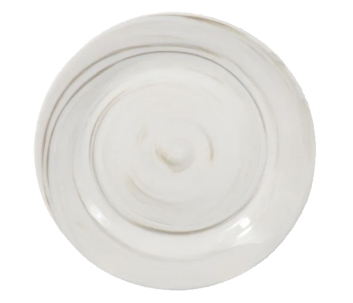 RoyalFord RF9246 10.5-inch New Bone Marble Dinner Plate - White & Brown - Zoom Image 4