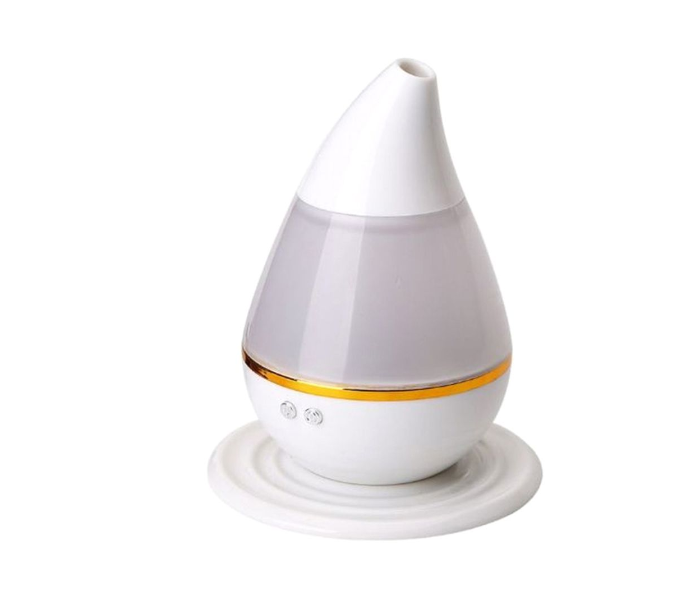 LED Ultrasonic 250ml Air Humidifier - White and Gold - Zoom Image 1