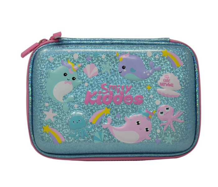 Smily Kiddos Narwhale Theme Sparkle Pencil Case - Green - Zoom Image