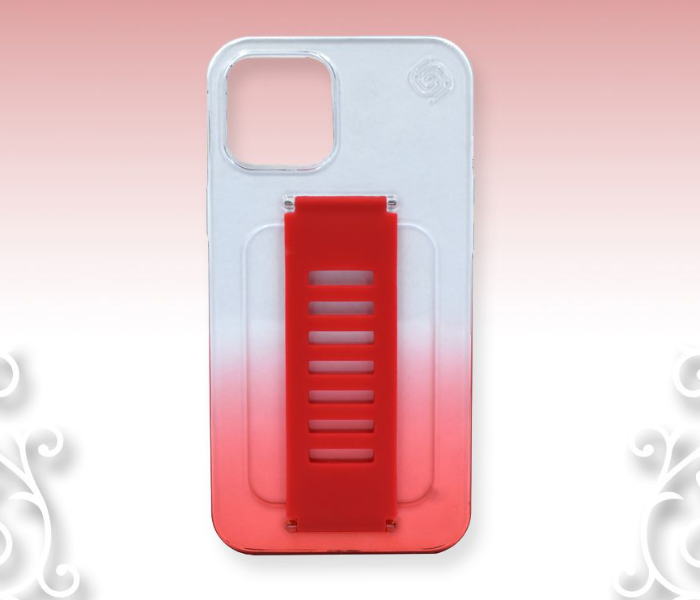 Grip2U GR-1325 Color Fade Transparent Mobile Case for iPhone 12 - Red - Zoom Image