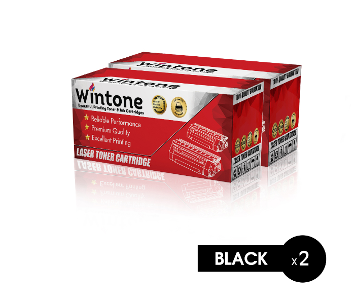 Wintone Set of 2 Pack Q5945A 45A Laser Toner Cartridge for HP LaserJet - Black - Zoom Image