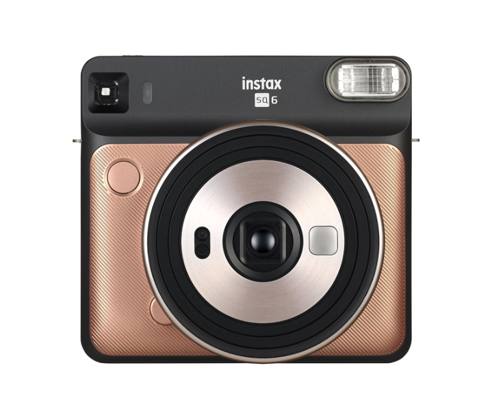 Fujifilm Instax Square SQ6 Instant Film Camera with 1 Pack Instax Square Instant Film - Blush Gold - Zoom Image 1