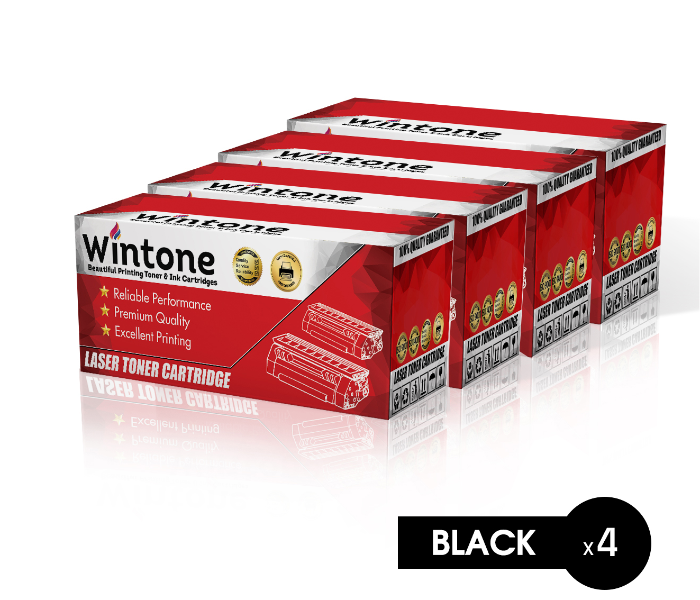 Wintone Set of 4 Pack Drum DR1000 for Brother Printer MFC HL - Black - Zoom Image