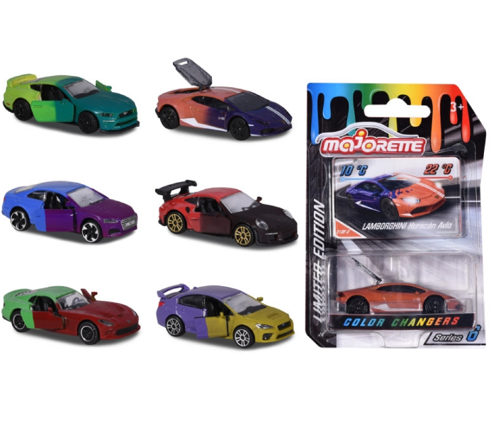 Majorette 212054021 Limited Edition Colour Changers Series 6 Miniature Die Cast Vehicles - Zoom Image 1