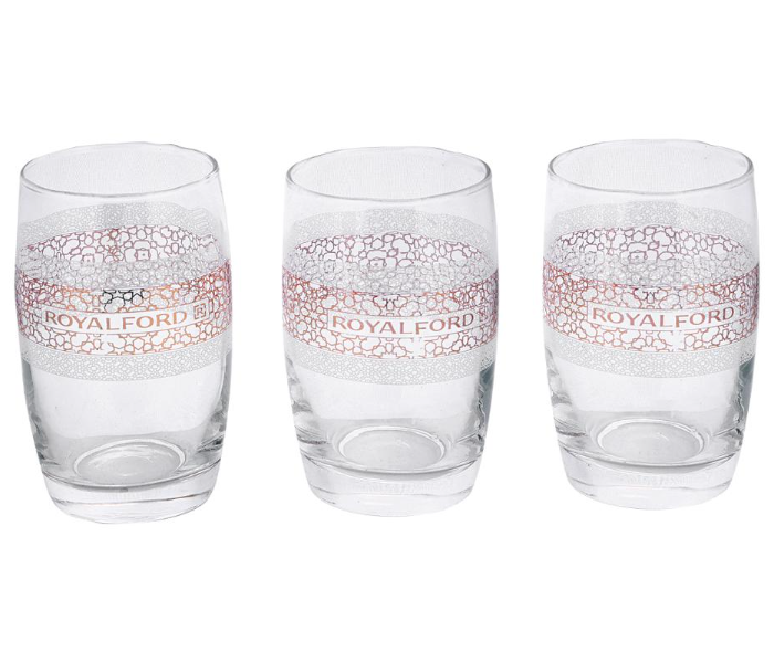 Royalford RF8721 3 Pieces Liva Royal Glass Set - Zoom Image 1