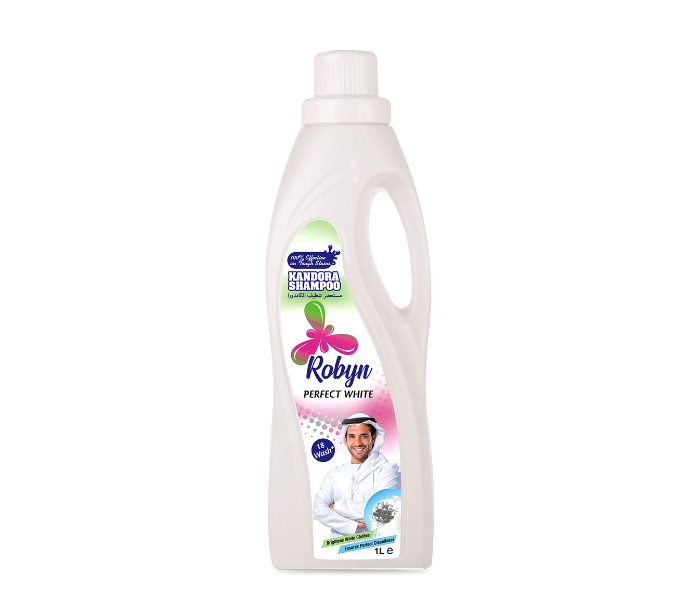 Robyn Pefect 1 Litre Fresh White Kandora Shampoo Power Liquid Detergent - Zoom Image