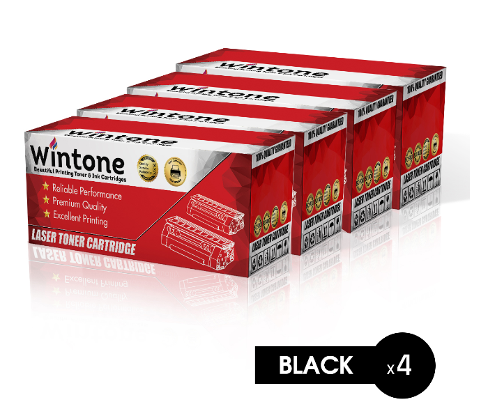 Wintone Set of 4 Pack X3140 3155 3160 Laser Toner Cartridge is Compatible for Xerox Phaser 3140 3155 3160 - Black - Zoom Image