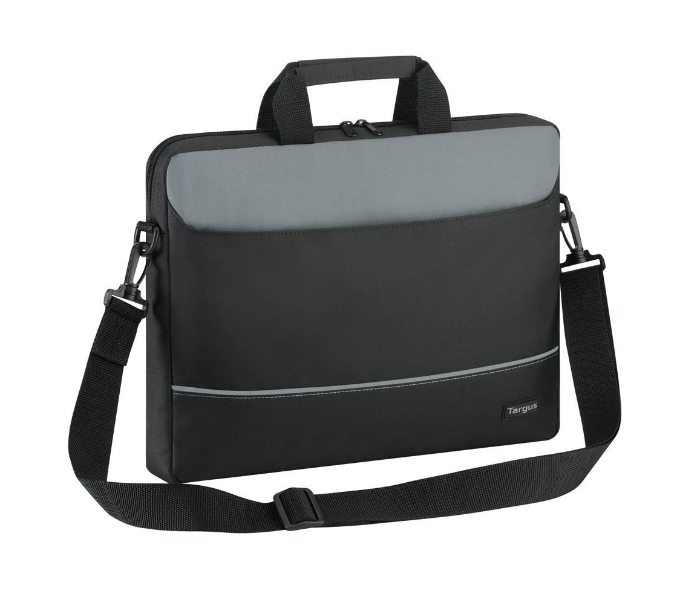 Targus TBT238EU-74 15.6 Inch Intellect Topload Laptop Case - Black and Grey - Zoom Image 1