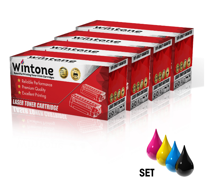 Wintone Compatible Set of 4 Pack Toner Cartridges CLT M406S CLP360 for Samsung CLP-360 CLP360 N CLP360 ND CLP360 Series - Black,Cyan,Yelllow and Magenta - Zoom Image