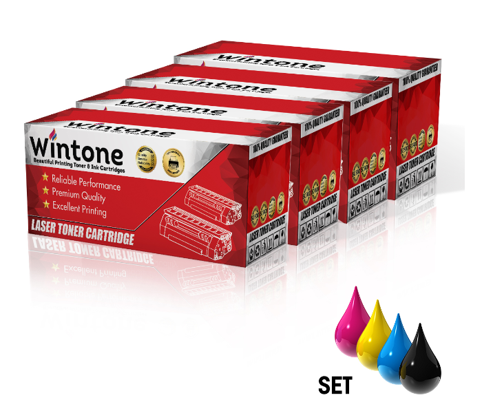 Wintone CompatibleSet of 4 Pack Toner Cartridge Replacement for HP Q 6470 6471 6472 6473 A 501A Color LaserJet - Black,Cyan,Yellow and Magenta - Zoom Image