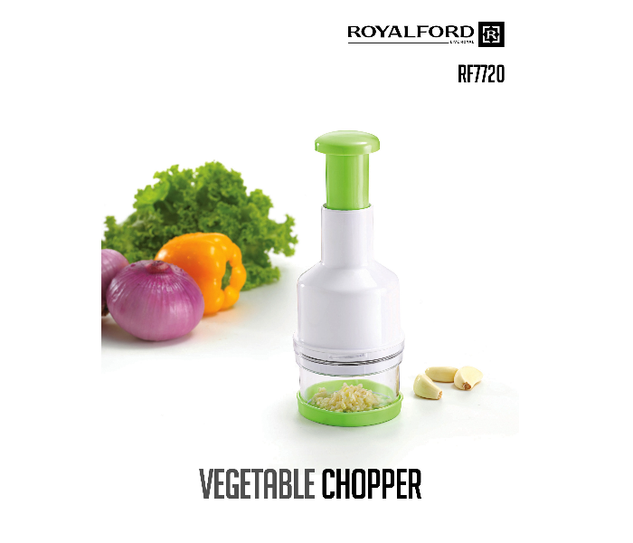 RoyalFord RF7720 Vegetable Chopper - White & Green - Zoom Image 2