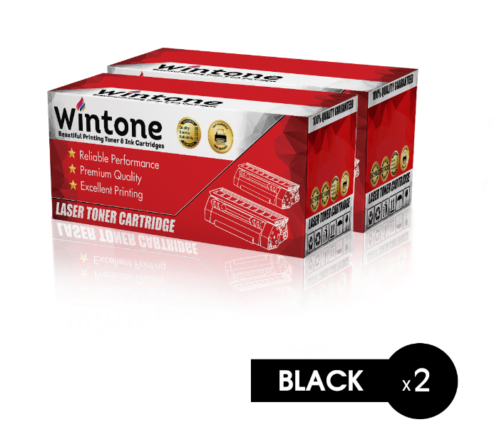 Wintone Set of 2 Pack MLT D108 Laser Toner Cartridge is Compatible for Samsung ML 1640 1641 1645 2240 2241 - Black - Zoom Image