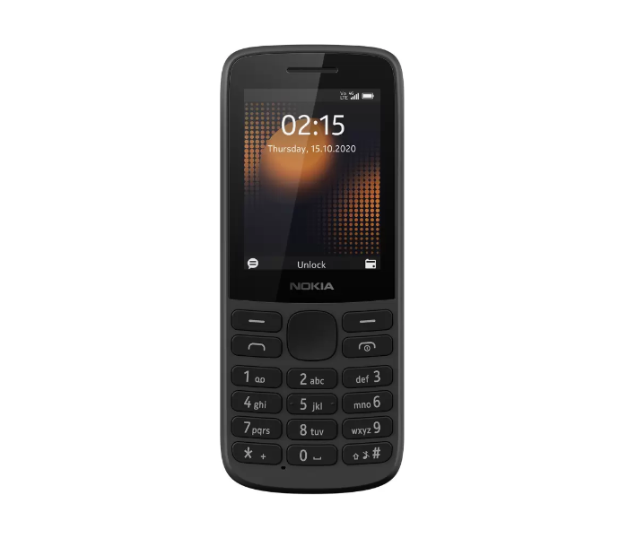 Nokia 215 4G Dual SIM Basic Mobile - Black - Zoom Image 1