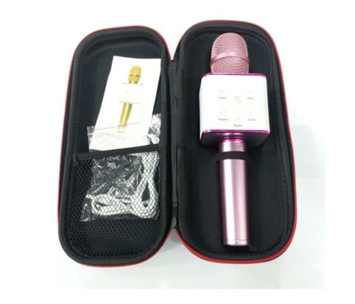 Bluetooth Karaoke Microphone - Pink and White - Zoom Image 2