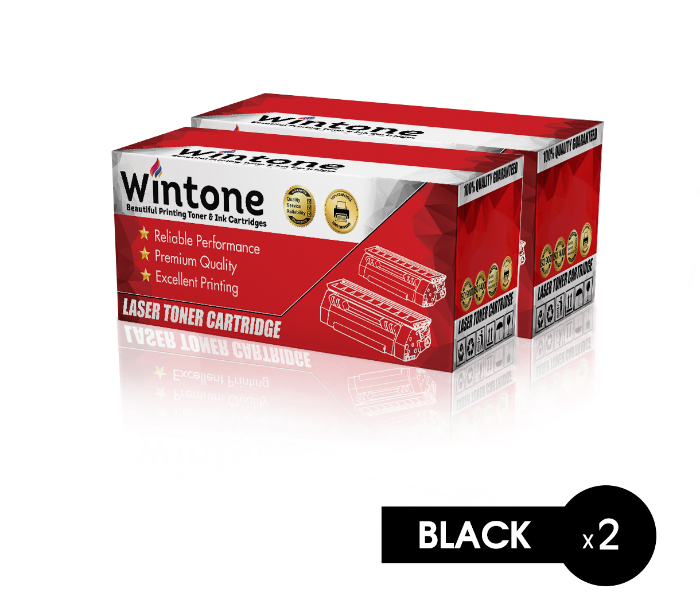 Wintone Set of 2 Pack Laser Toner Cartridge TN3380 TN750 for Brother MFC - Black - Zoom Image