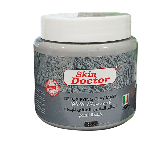 Skin Doctor 550ml Charcoal Detoxifying Clay Mask - Zoom Image