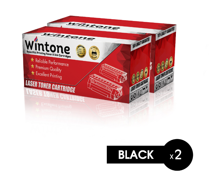 Wintone Set of 2 Pack MLT D101 Laser Toner Cartridge is Compatible for Samsung ML - Black - Zoom Image