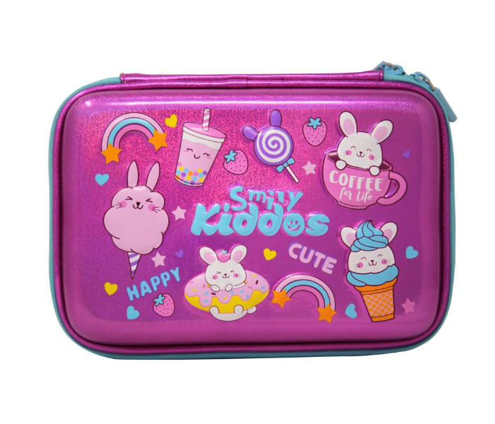 Smily Kiddos Buny Theme Sparkle Pencil Case - Pink - Zoom Image