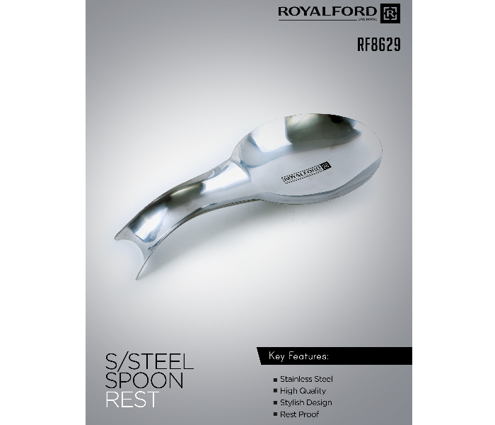 Royalford RF8629 Stainless Steel Spoon Rest - Silver - Zoom Image 2