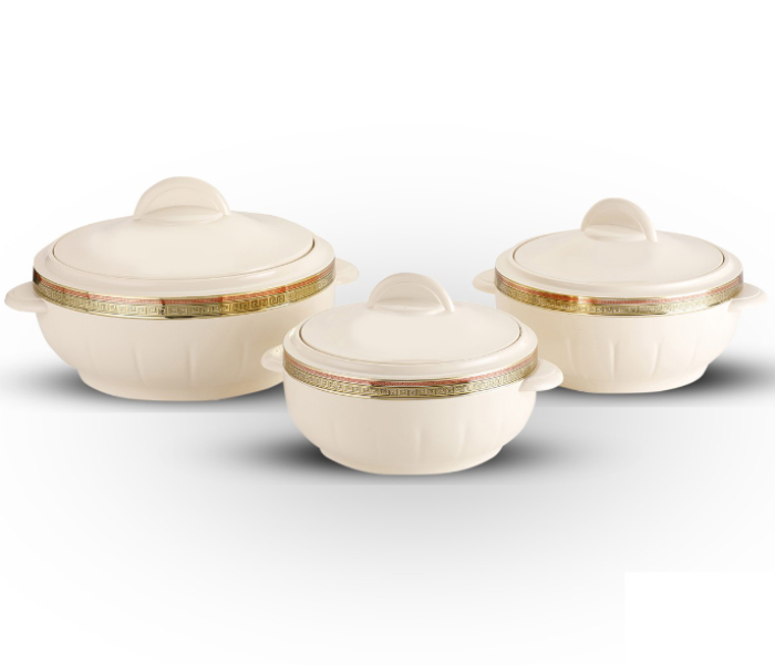 Royalford RF1643 3Pcs Classic Casserole Set - Beige - Zoom Image 3