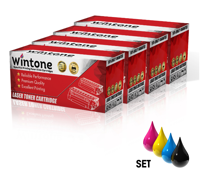 WINTONE Compatible Set of 4 Pack Toner Cartridges CF530A CF531A CF532A CF533A 205A for HP Color LaserJet Pro MFP M180fndw M180n M180Series M181fw - Black,Cyan,Yellow and Magenta - Zoom Image