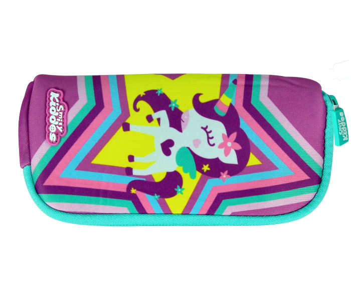 Smily Kiddos Mini Pencil Pouch - Purple and Blue - Zoom Image