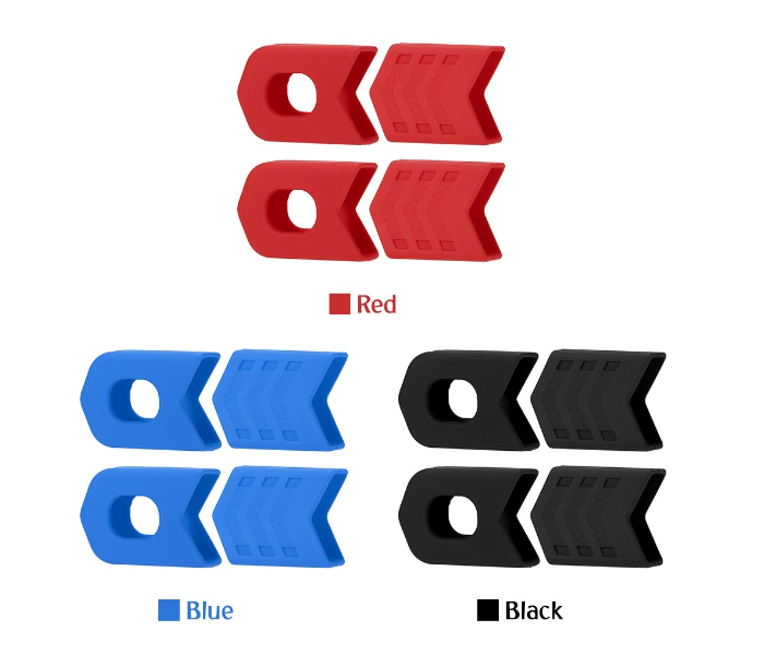 Silicone Crankset Arm Cover 1 Pair Protector for Mountain Bike and Road Bike - Blue - Zoom Image 2