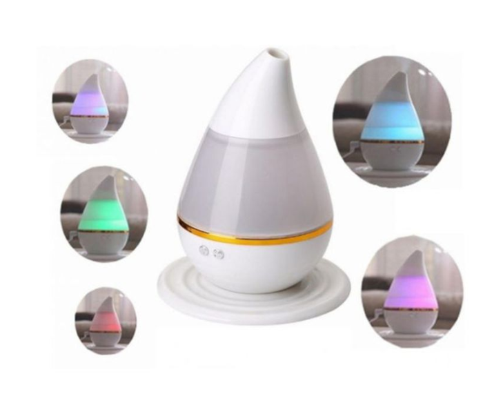 LED Ultrasonic 250ml Air Humidifier - White and Gold - Zoom Image 3