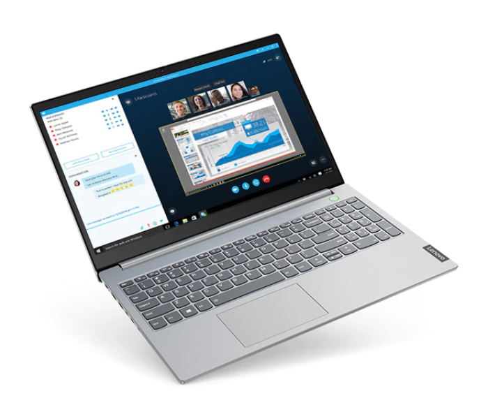 Lenovo ThinkBook 15 20SM001CAX 15.6 inches FHD i5-1035G1 Processor 4GB DDR4 RAM 1TB HDD Integrated Graphics DOS KYB Arabic - Grey - Zoom Image 3