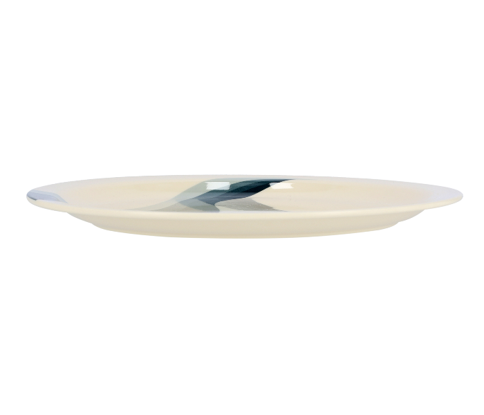 RoyalFord RF8032 14-inch Super Rays Oval Plate - Ivory & Blue - Zoom Image 2