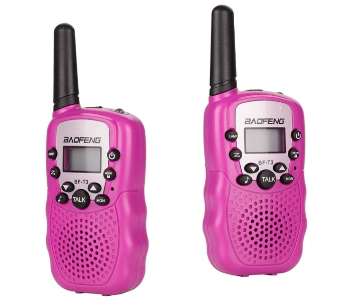 Baby Monitor BF-T3 Walkie Talkie 2 Pcs Pair Long Range for Kids - Pink - Zoom Image 5