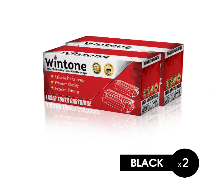 Wintone Set of 2 Pack Laser Toner Cartridge TN2000 TN2005 for Brother and Lenovo Brother and Lenovo DCP Series - Black - Zoom Image