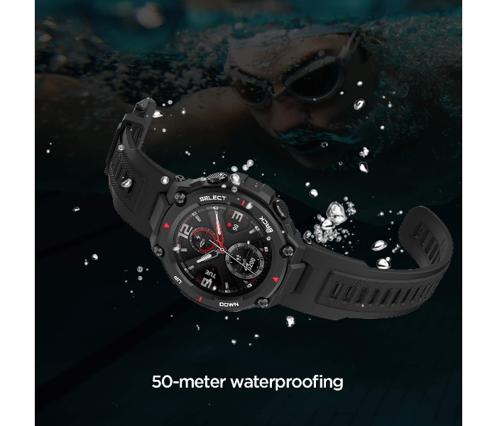 Amazfit T-Rex Water Resistant Smart Watch - Rock Black - Zoom Image 6