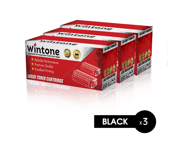 Wintone Set of 3 Pack Laser Toner Cartridge CF283A 83A for HP LaserJet Pro MEP - Black - Zoom Image