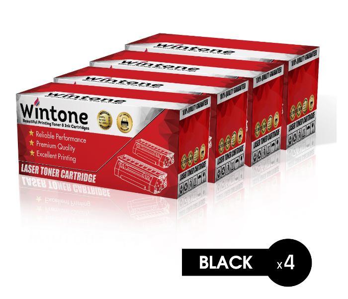 Wintone Set of 4 Pack MLT D209L Laser Toner Cartridge is Compatible for Samsung ML 2855 SCX 2855 4824 4825 4828 ND FN Series - Black - Zoom Image