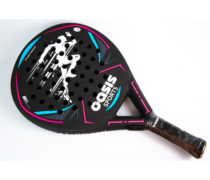 Oasis Carbon Braid Paddle Bat with Free Bag - Black  - Zoom Image 1