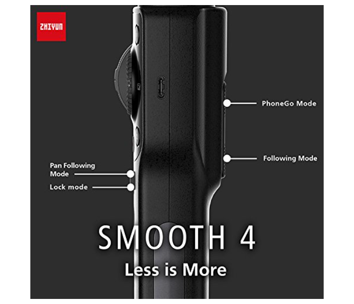 Zhiyun Smooth 4 3-Axis Handheld Gimbal - Black - Zoom Image 5