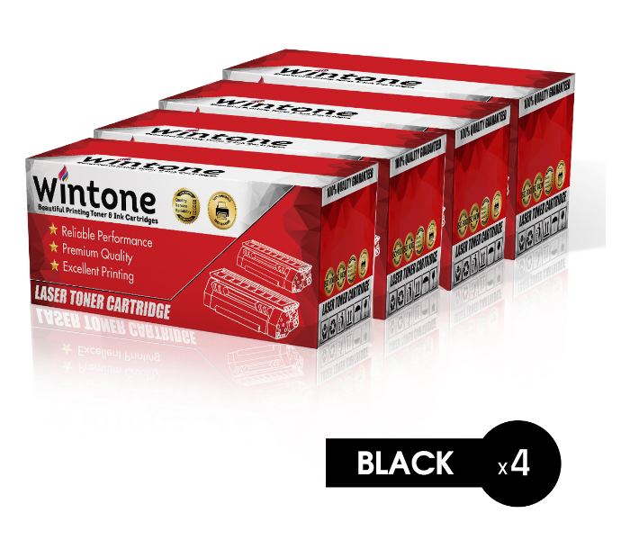 Wintone Set of 4 Pack MLT D101 Laser Toner Cartridge is Compatible for Samsung ML - Black - Zoom Image