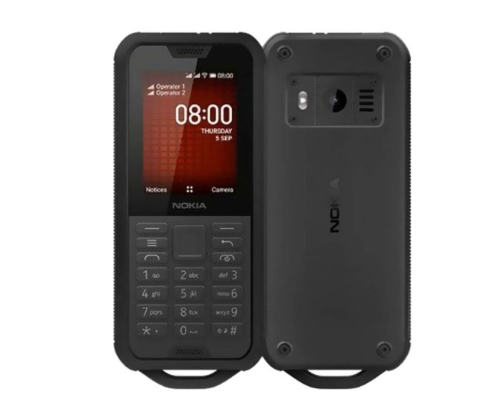 Nokia 800 Dual SIM Basic Mobile - Black - Zoom Image 2