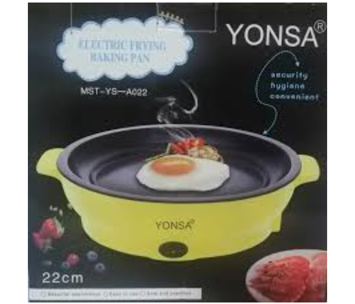 Yonsa Electric Frying Baking Pan-Yellow - Zoom Image